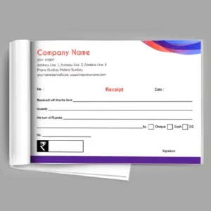 Receipt Book Printing in Ankleshwar for Businesses | SS Graphics