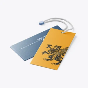 Custom clothing hang tags printing in Ankleshwar for garments and fashion brands by SS Graphics