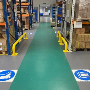Floor marking signs in Ankleshwar for industrial walkways and pedestrian safety